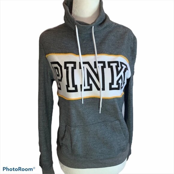 Victoria's Secret PINK Funnel Neck Pullover Hoodie Size XS - Picture 9 of 9